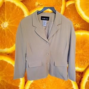Sag‎ Harbor Tan Real Pocket Blazer Size 12